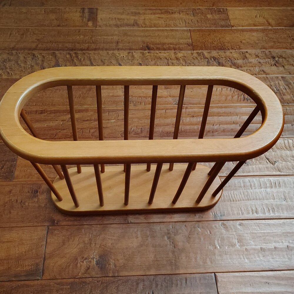 Light Colored Wood Umbrella Stand